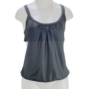 CALIA by CARRIE UNDERWOOD Women’s Activewear Top Black Layered Strappy Size S